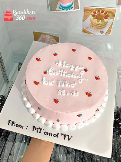 Mẫu bánh sinh nhật trang trí đơn giản - Tiệm bánh MiaCake Đà Nẵng