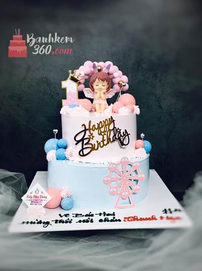 Bánh sinh nhật ngựa Pony hồng dễ thương tặng sinh nhật bé gái 2 tuổi - Bánh  Thiên Thần : Chuyên nhận đặt bánh sinh nhật theo mẫu