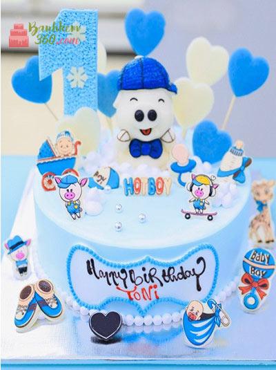Bánh kem sinh nhật tặng cho bé 1 tuổi - Alo Flowers