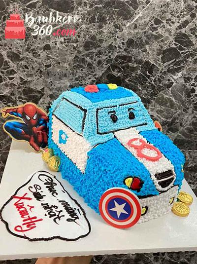 Bánh sinh nhật ô tô - Cảnh sát anh hùng