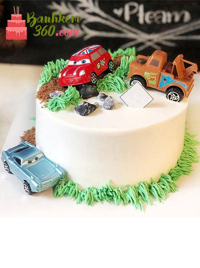Bánh sinh nhật ô tô - Chướng ngại đường đi