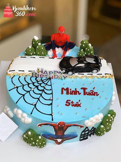 Bánh gato sinh nhật giá bao nhiêu ? | Bánh kem hình Spiderman mới nhất 2018