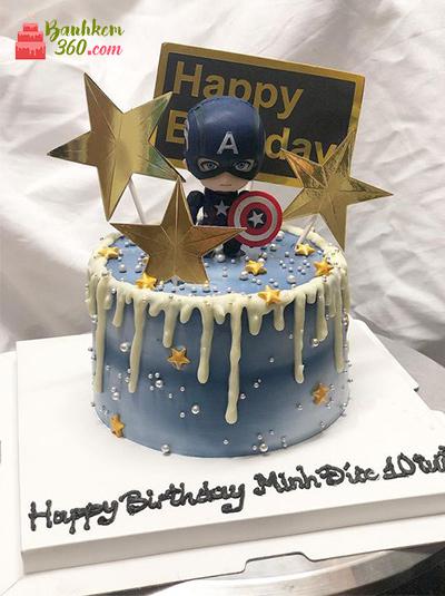 Bánh sinh nhật siêu nhân - Captain thông minh