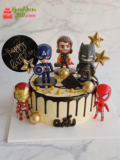 Bánh sinh nhật siêu nhân - Siêu combat