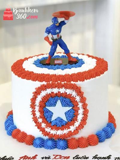 Bánh gato sinh nhật trang trí bánh quy vẽ hình siêu nhân người nhện  Spiderman tặng bé trai 4745 - Bánh Cookies
