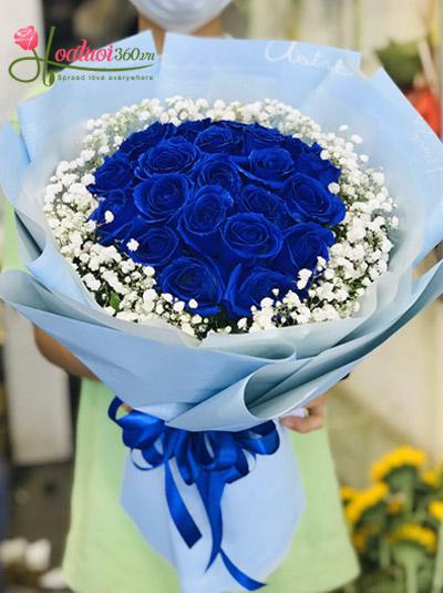 Bó hoa hồng xanh - Tình yêu bất diệt