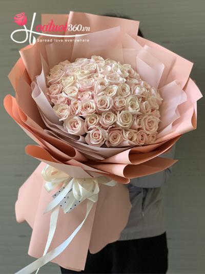 Bó hoa sinh nhật - Nụ hồng