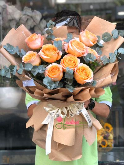 Hoa hồng cam Ecuador - Nắng hè rực rỡ