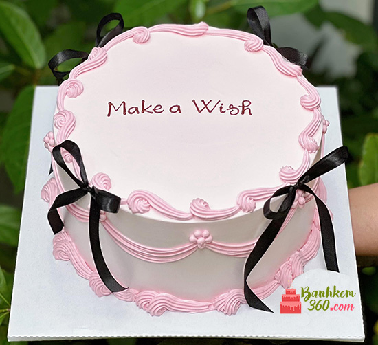 Bánh kem 360 - Địa chỉ bán bánh sinh nhật màu hồng đẹp, uy tín