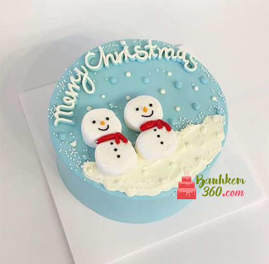 Bánh kem Noel - Lovely Snowman