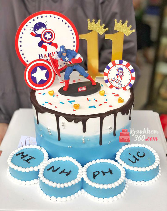 Bánh sinh nhật siêu nhân - Dũng sĩ cool ngầu