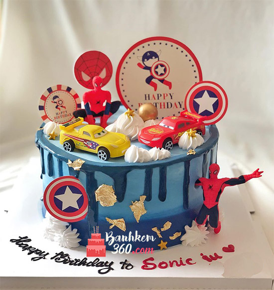 Bánh sinh nhật siêu nhân - Người hùng của bé