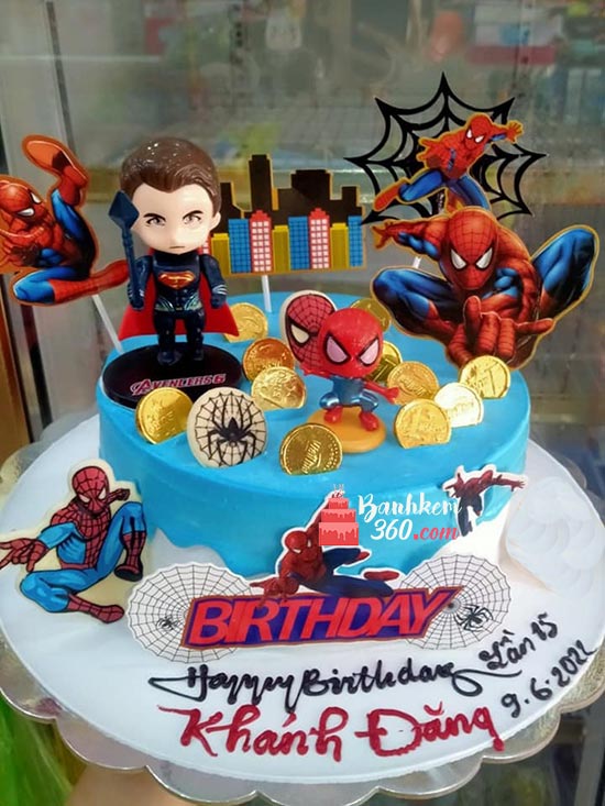 Bánh sinh nhật siêu nhân - Dũng sĩ can đảm