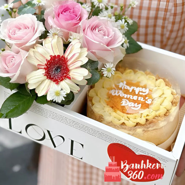 mẫu hoa tươi và bánh kem đẹp tại cửa hàng quận 3