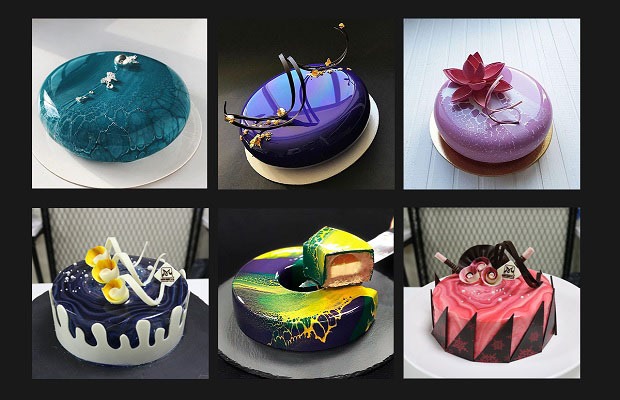 Bánh kem tráng gương còn được biết đến với tên gọi mirror glaze cakes