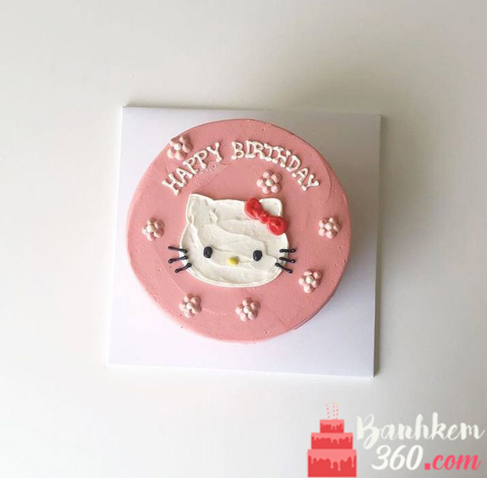 bánh sinh nhật hello kitty đơn giản