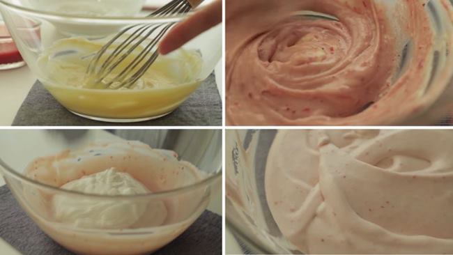Bước 4 làm bánh kem đơn giản 