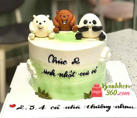 Chiếc bánh sinh nhật hot dễ thương tặng bé trai