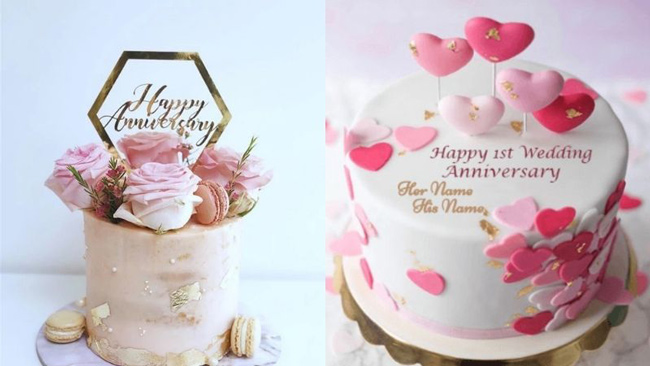 Bánh kem 2 tầng đồng tiền vàng phát tài kỷ niệm 10 năm thành lập công ty -  Bánh Thiên Thần : Chuyên nhận đặt bánh sinh nhật theo mẫu