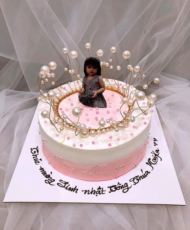 Bánh kem sinh nhật vuông in hình công chúa phép thuật ngộ nghĩnh tặng bé gái  | Bánh Kem Ngộ Nghĩnh
