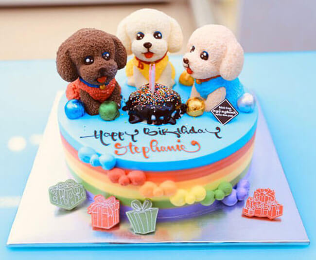 Bánh kem sinh nhật bé trai 1 tuổi baby boss fondant | vuatrangtri.vn