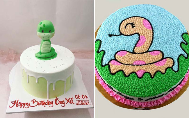 Mẫu bánh sinh nhật cho bé trai tuổi rắn