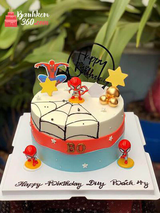 Bánh sinh nhật siêu nhân nhện - Thu Hường Bakery