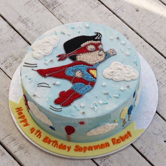 Chiếc bánh siêu nhân Superman được tạo hình vô cùng đáng yêu