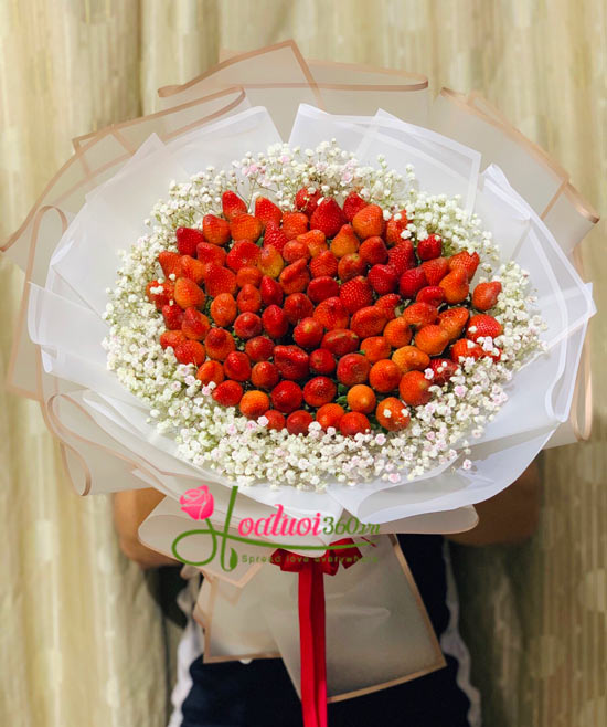 Bó hoa dâu tây - Romantic strawberries