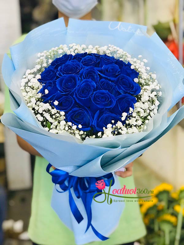 Bó hoa hồng xanh - Tình yêu bất diệt