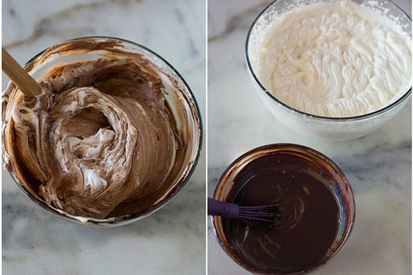 Thao tác phần cốt bánh kem sô cô la