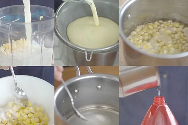Làm sữa bắp bằng máy xay sinh tố